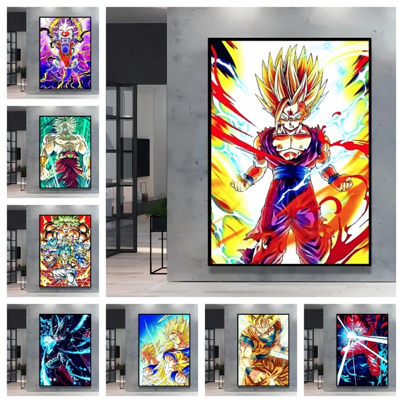 Resin Art Wallpaper - Dragon Ball Gohan Anime 5D Volledige