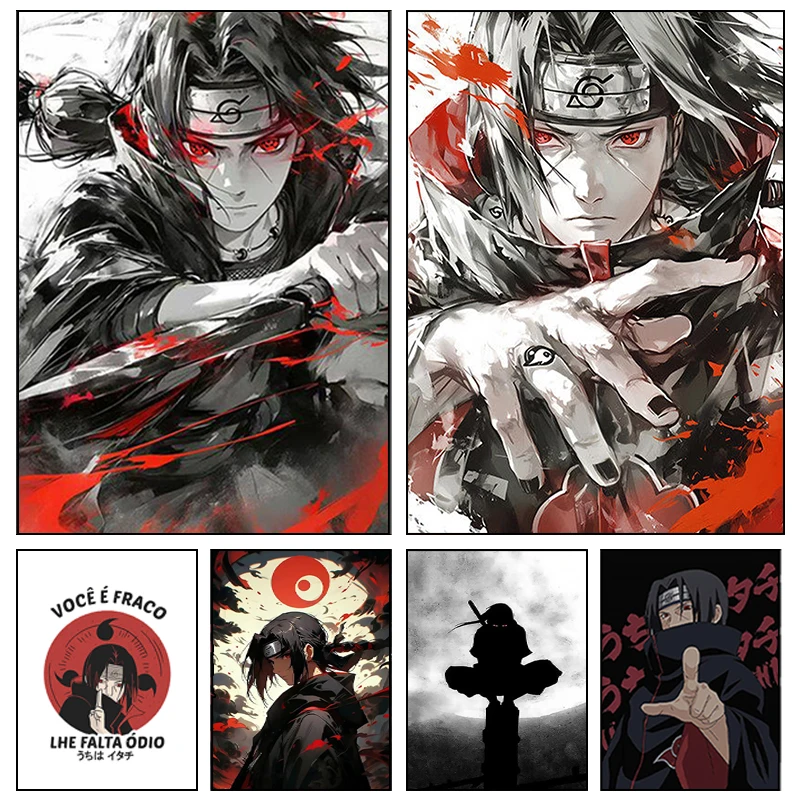 Resin Art Wallpaper - Naruto Itachi Anime 5D Volledige Ronde