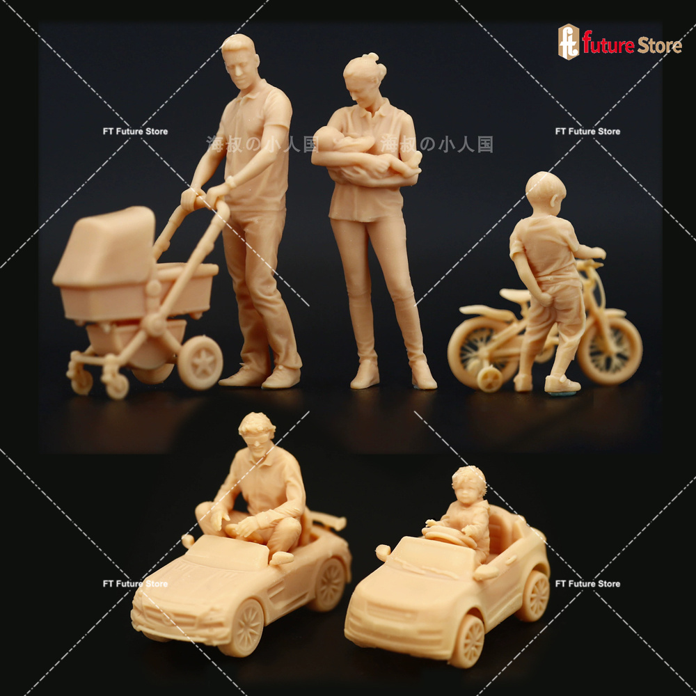 Resin Art Baby - 1/64 1/43 Echtgenoot Kinderen Speelgoed Auto