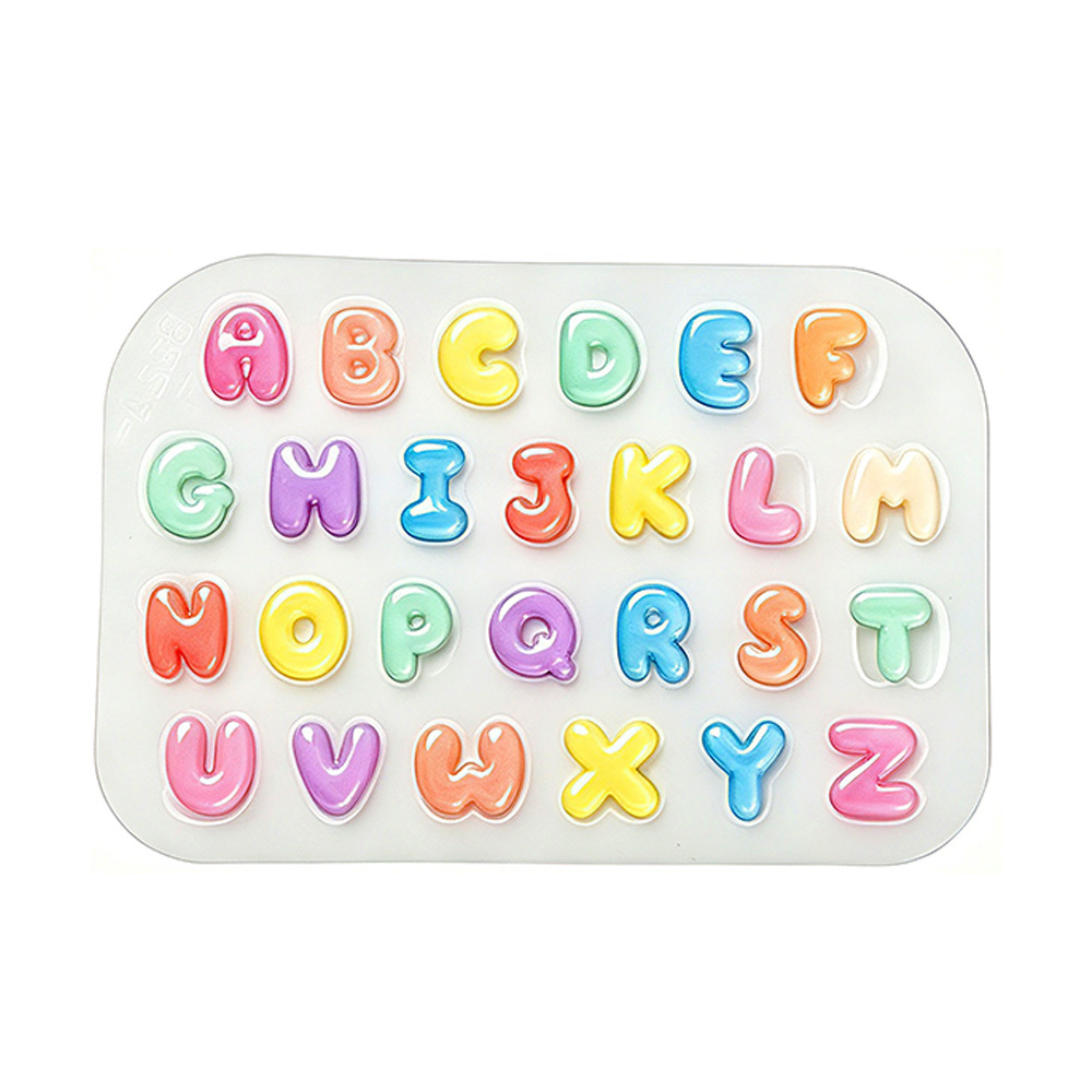 Resin Art Alphabet - 2 stuks mini letter siliconen mal