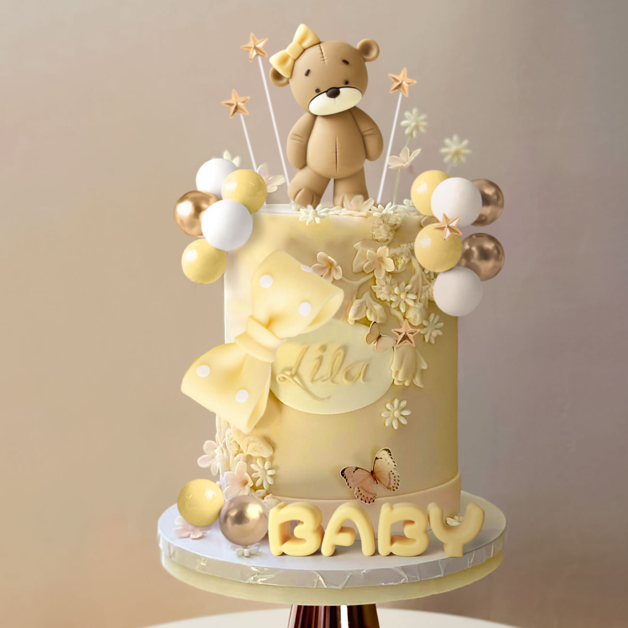 LaVenty Roze Beer Taart Decora - Resin Art Alphabet recensie en prijs