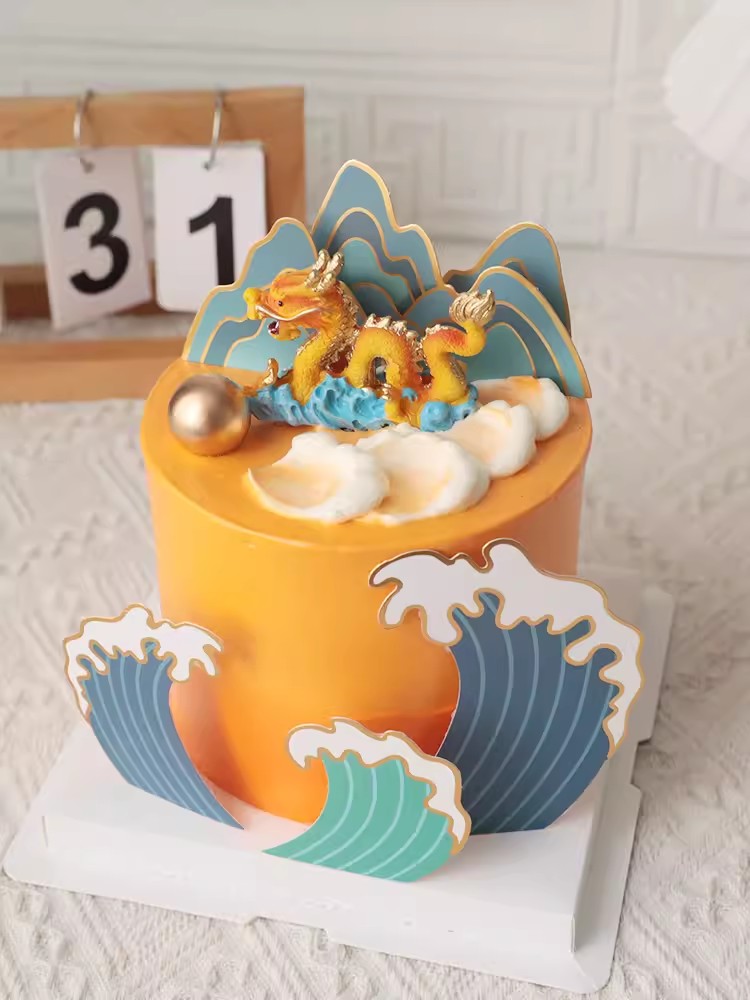 Chinese Stijl Happy Cake Toppe - Resin Art Alphabet recensie en prijs
