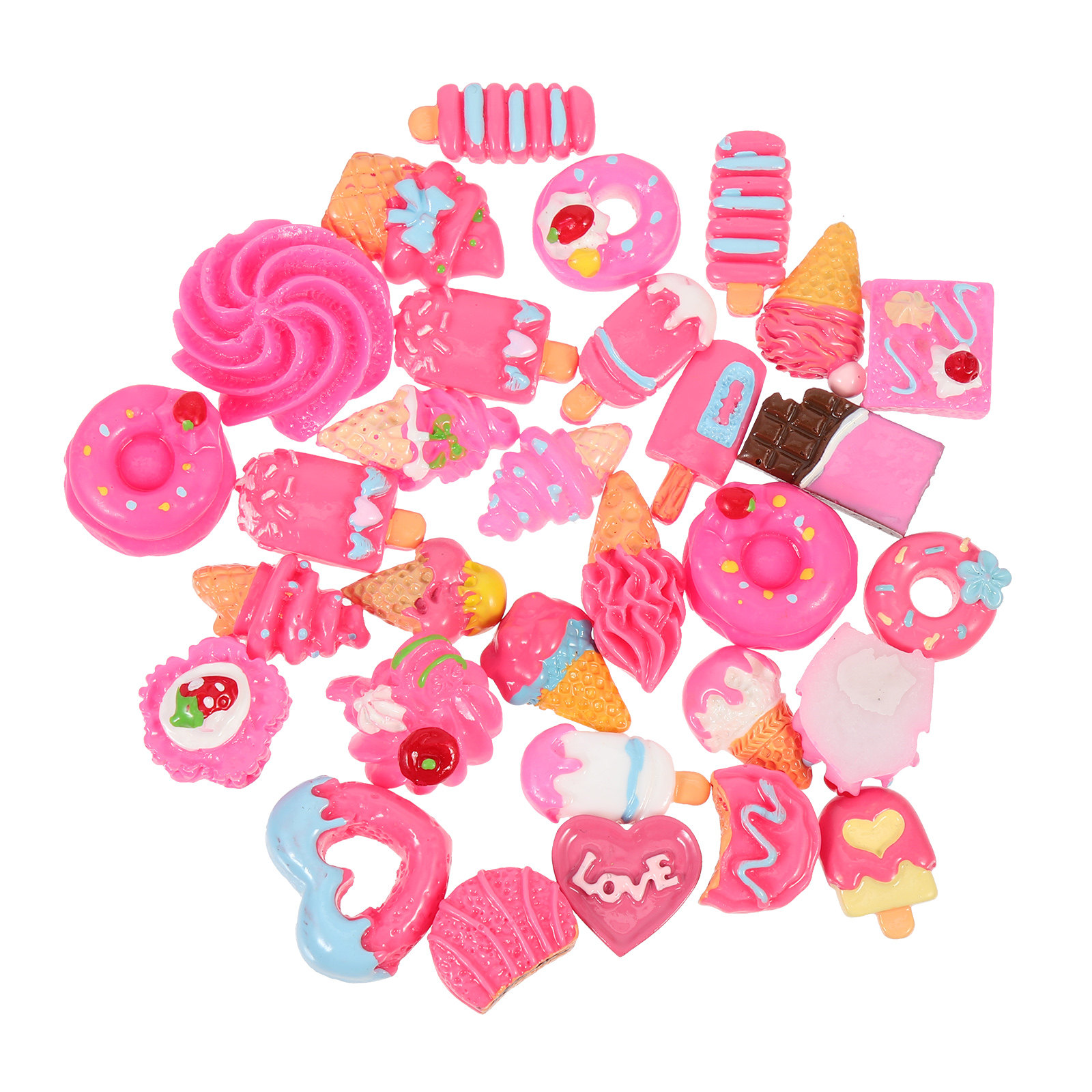 30 stuks schattige, kleine har - Resin Art Case recensie en prijs